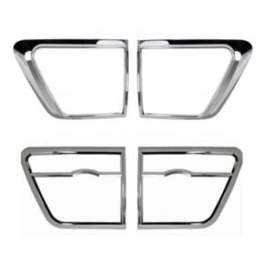 KMH Tail Light Cover New for Fortuner Set of 4 Pcs (Chrome)
