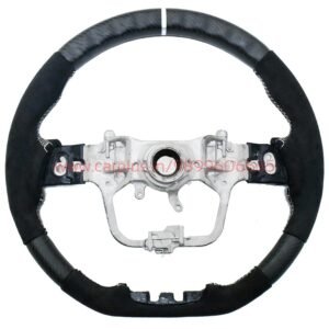 Modified Steering Wheel For Toyota Hycross -Matte Carbon Fiber Alcantara Sport
