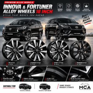 Inova & Fortuner Alloy Wheels 18 inch