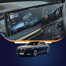 KMH Tempered Screen Protector for BMW i7 / X7 / iX xDrive40 – Infotainment & Cluster